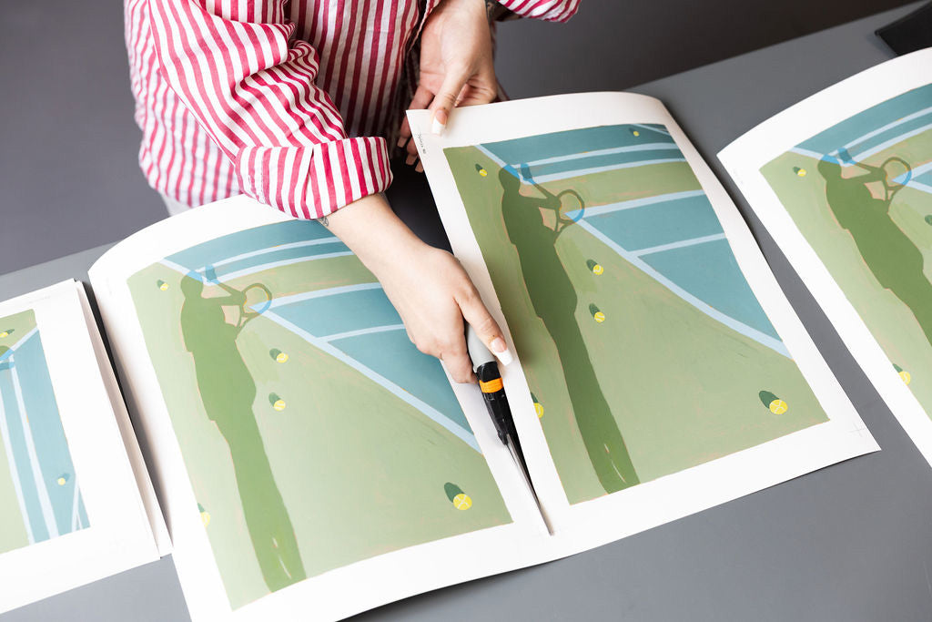 Trimming giclée prints
